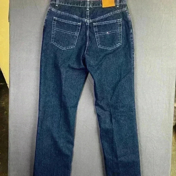 Tommy Hilfiger Straight Leg Jeans Womens 8L Blue Denim Classic look 90s 0710 - Picture 9 of 11